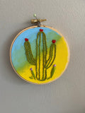 Ombré Tie-Dye Cactus Embroidery