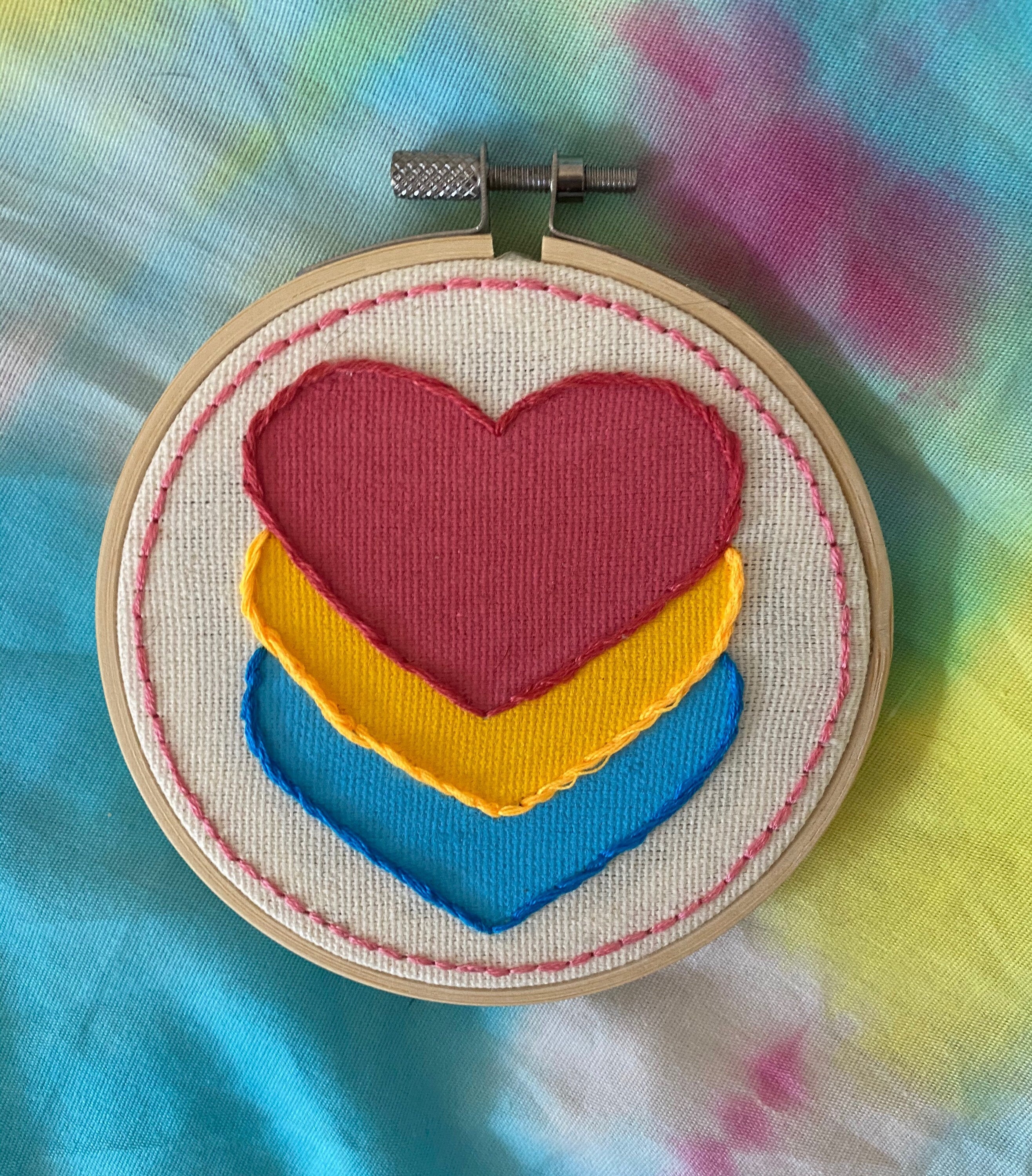 Pan Pride Heart Embroidery